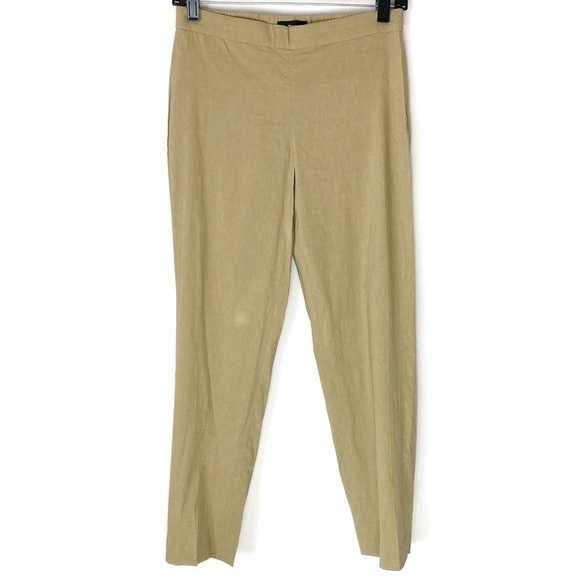 Theory Eco Crunch wash pants in beige clay size 2 NWT - Picture 2 of 7